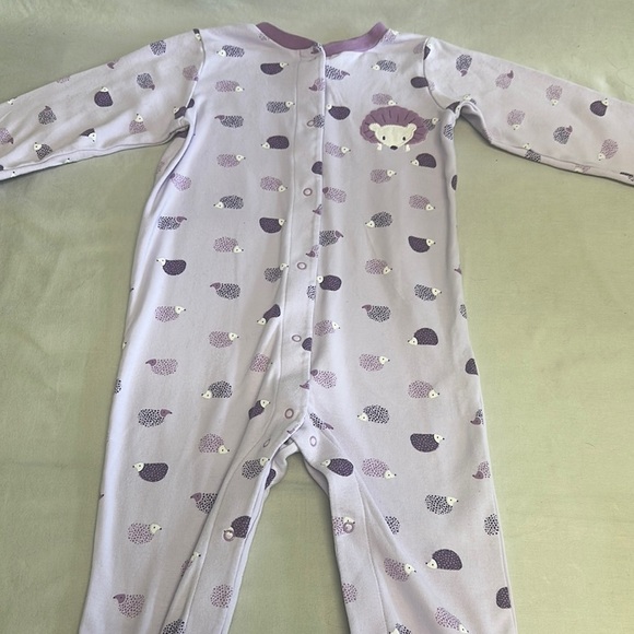 Pekkle - Purple Hedgehog Kids Pajamas - Picture 4 of 4